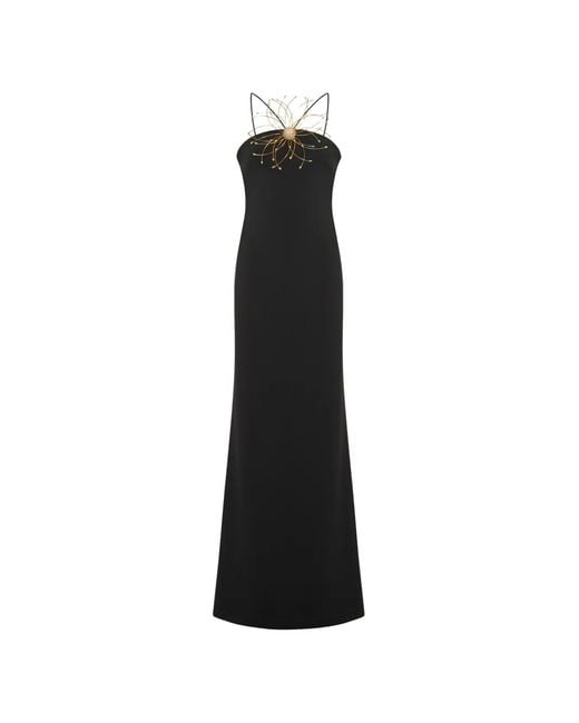 Taller Marmo Black Jacqueline Open-Back Maxi Dress
