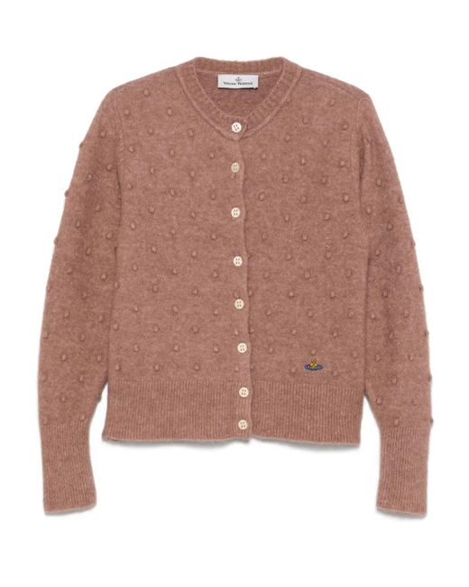 Vivienne Westwood Brown Alpaca-Blend Cardigan