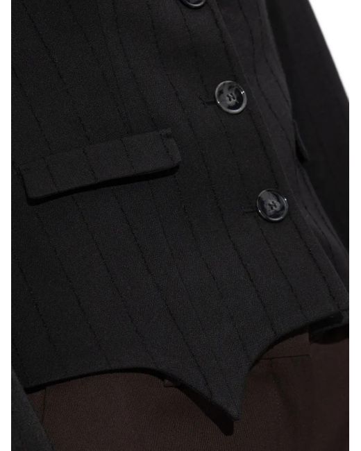 AVAVAV Black Petite Pinstripe Jacket