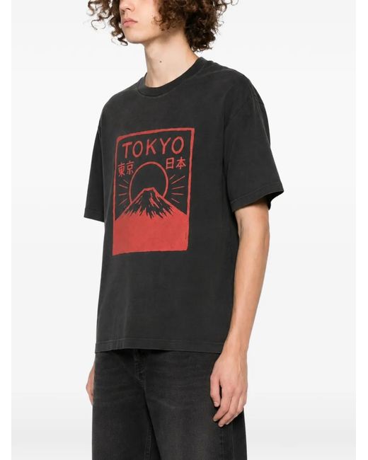 Melt Blue T-Shirt À Imprimé Graphique Tokyo for men