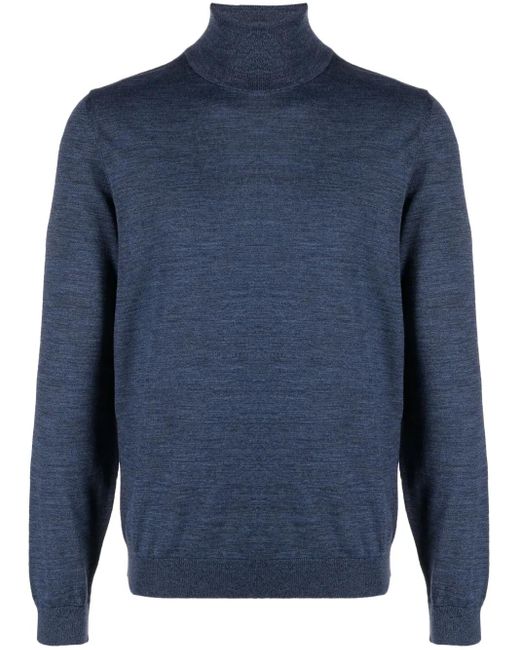 Boss Pullover Mit Rollkragen in Blue für Herren