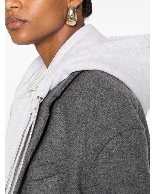 DSquared² Gray Single-Breasted Notched-Lapel Coat