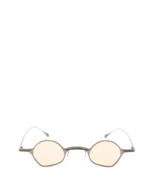 Rigards Natural Geometric-Frame Sunglasses
