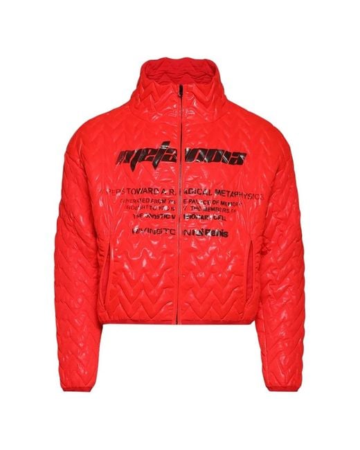 RRR123 Red Vera-Lux Zip-Fastening Jacket for men