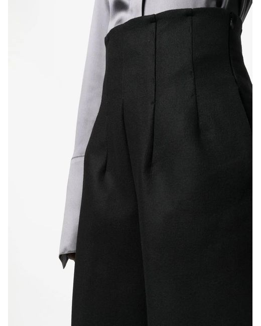 BITE STUDIOS Black High-Waisted Wide Leg Trousers