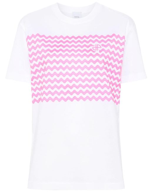 Patou Katoenen T-shirt in het Pink
