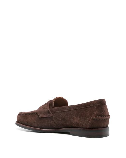 Polo Ralph Lauren Brown Alston Suede Penny Loafers for men