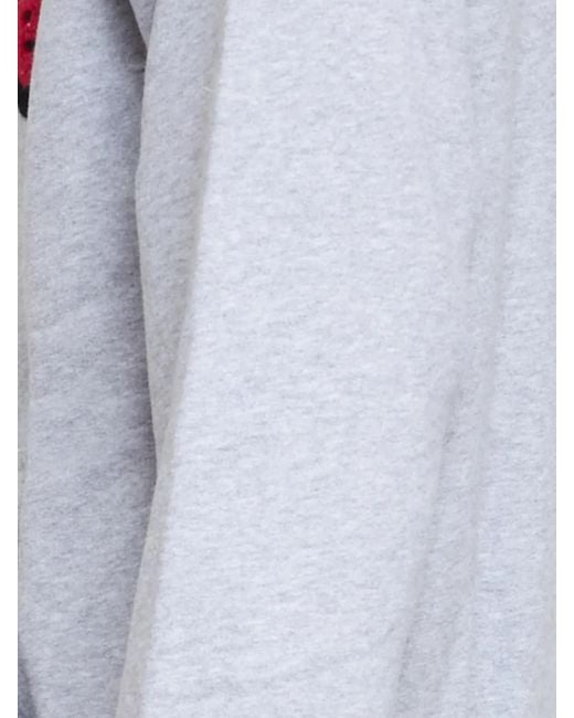 Mc2 Saint Barth Tribeca Hoodie mit Buchstaben-Patch in Gray für Herren