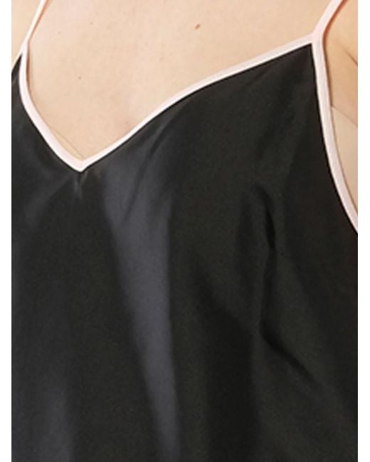 Emilio Pucci Black Contrast-Trim Sleeveless Top