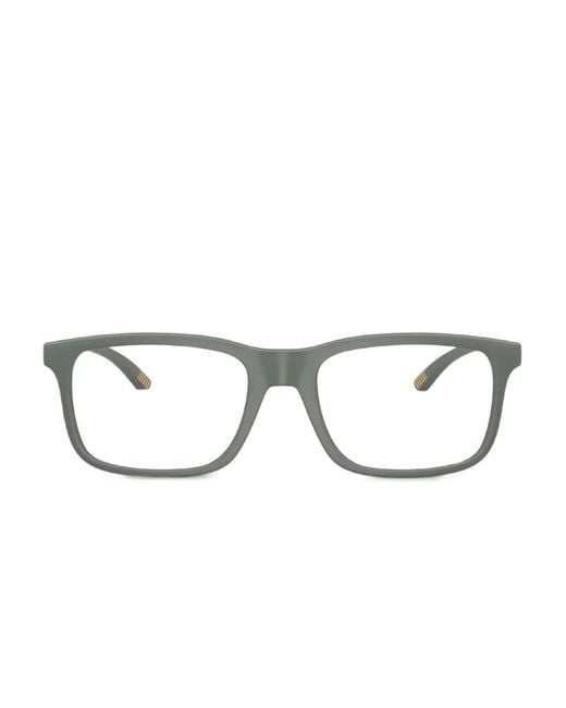 ARMANI EXCHANGE Green Rectangular-Frame Glasses for men