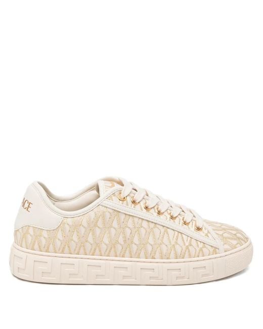 Zapatillas Con Motivo Greca Versace de color Natural