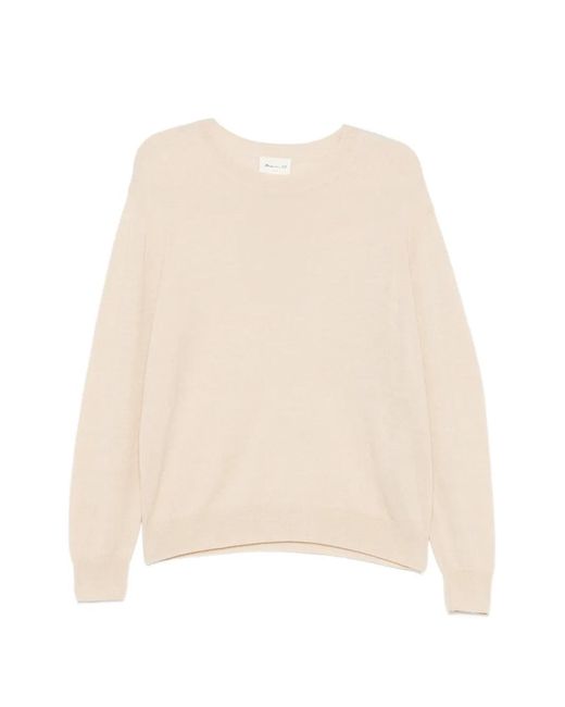 MAISON 123 Natural Crew-Neck Sweater