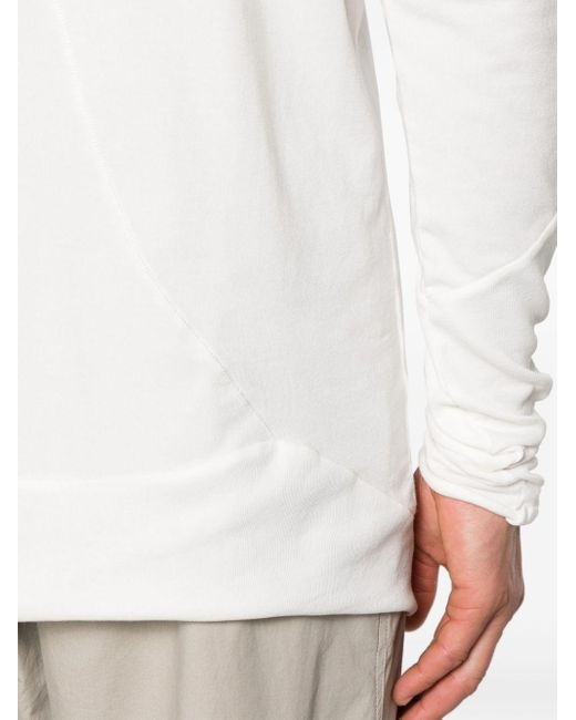 Thom Krom White Crew-neck Long-sleeve T-shirt for men