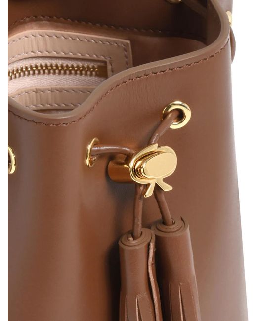 Gianvito Rossi Sienna Shanti バケットバッグ Brown