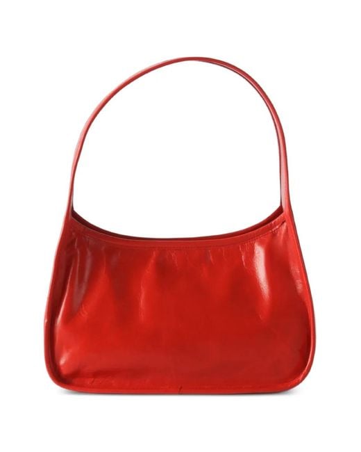 Rejina Pyo Red Sofia Handle Leather Shoulder Bag