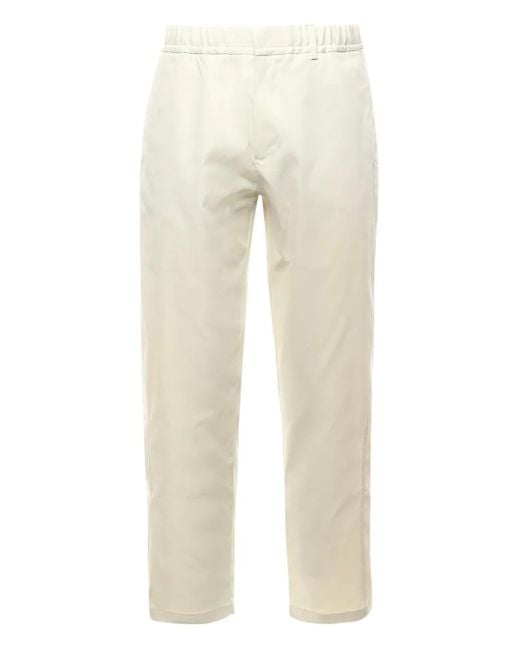 Herno Natural Elastic-Waist Side-Pocket Trousers for men