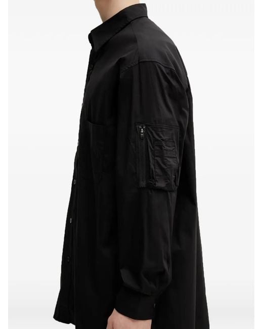 Y-3 Black Buttoned Pocket Shirt for men