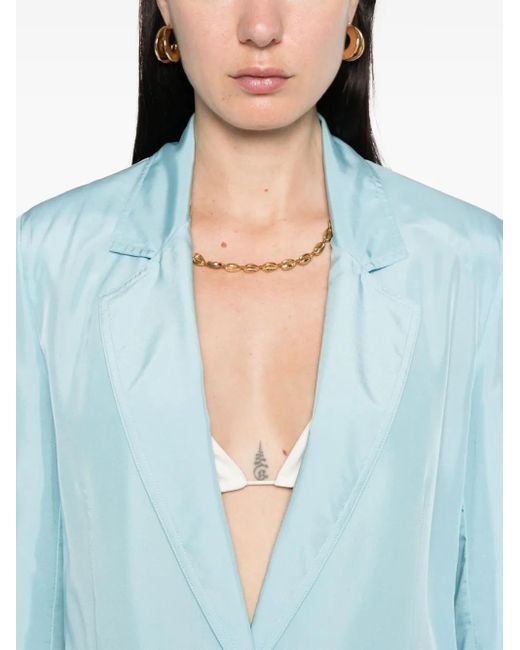Forte_forte Blue Silk Blazer