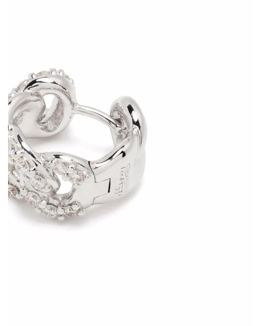 Leo Pizzo White 18Kt Groumette Diamond Earring