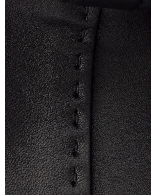 Prada Black Buckle Antiqued Nappa Leather Bag for men