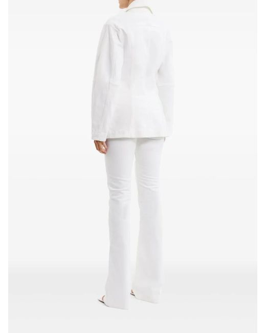 Rebecca Vallance White Aviator Jacket