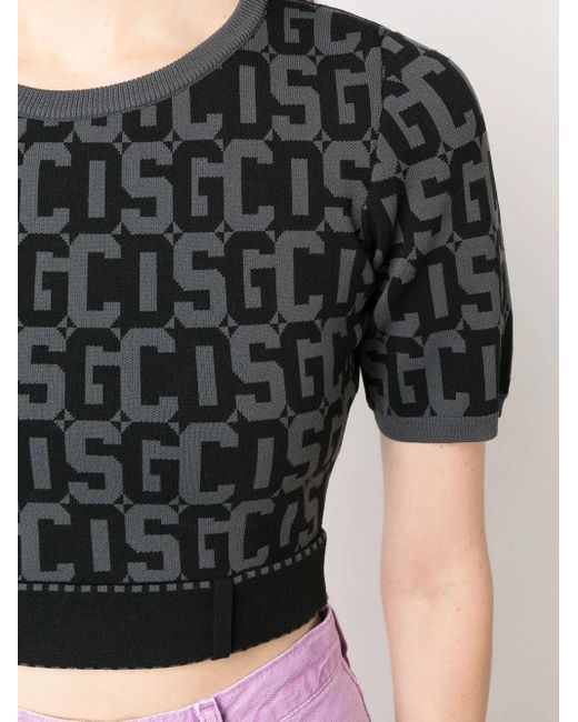 Gcds Cropped Top in het Black