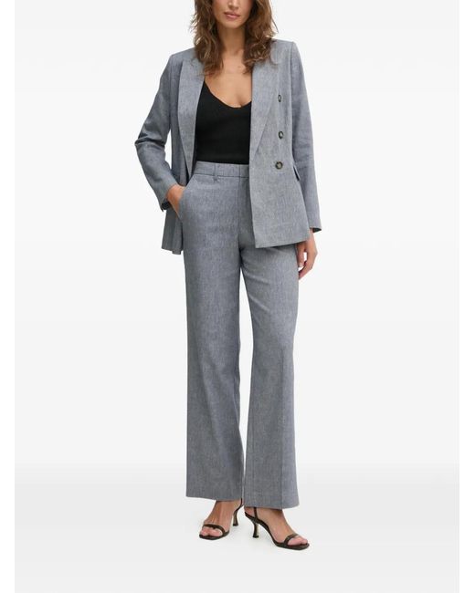 Ouí Gray Double-Breasted Blazer