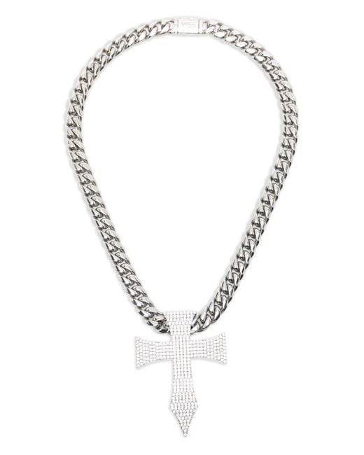 DARKAI Metallic Collier À Pendentif Croix