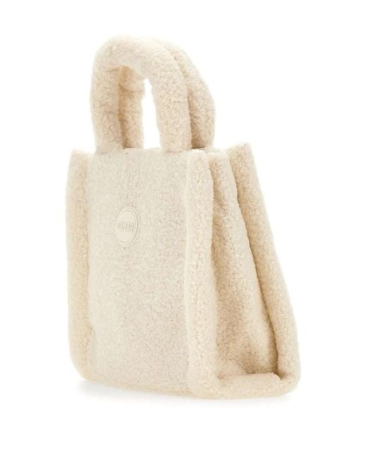 Colmar Natural Teddy-Effect Square Tote Bag
