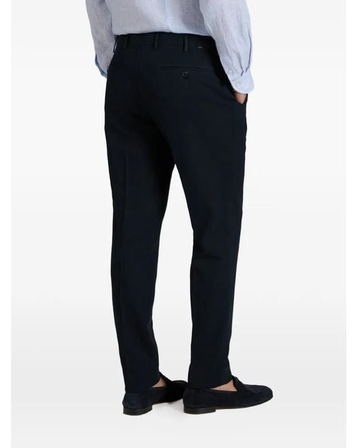 Slowear Blue Pleat Trousers for men