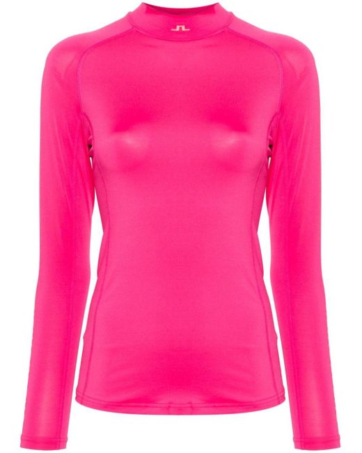 T-shirt Asa Soft Compression di J.Lindeberg in Pink