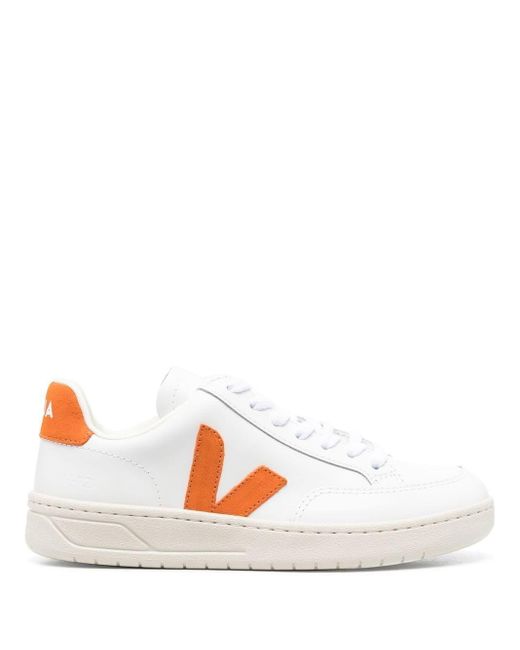 Veja V10 Chromefree Lowtop Sneakers in White Lyst