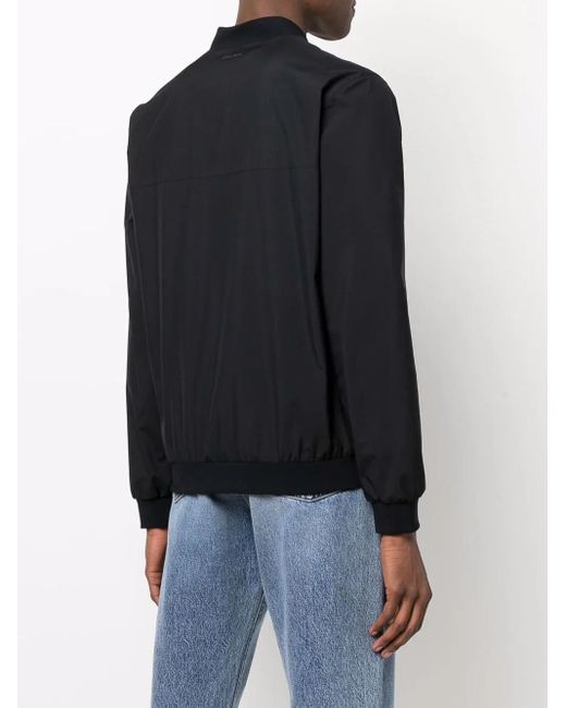 Herno Blue Zip-Pocket Bomber Jacket for men