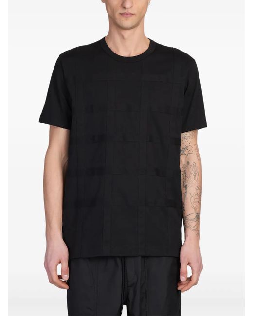 メンズ Comme des Garçons テクスチャード Tシャツ Black