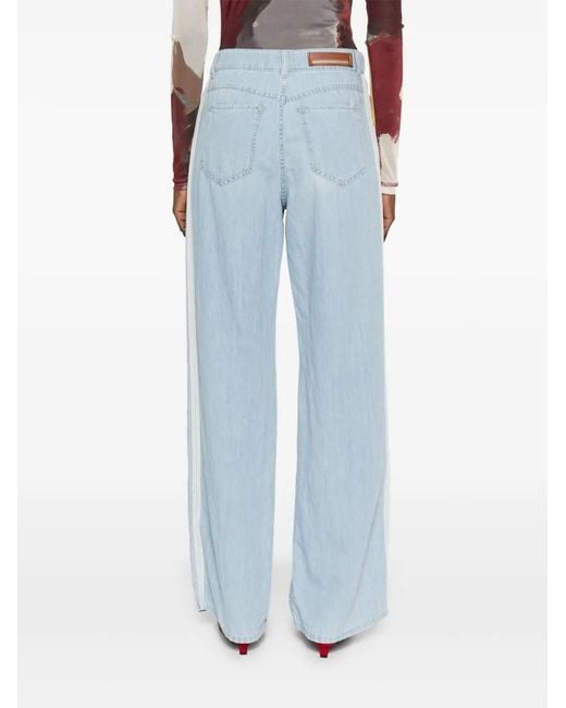 Lorena Antoniazzi Blue Logo-Patch Jeans