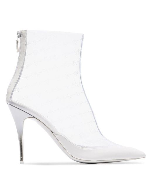 stella mccartney white ankle boots