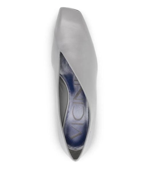 Vicini Gray Sloane Pumps