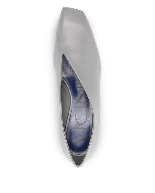 Vicini Gray Sloane Pumps