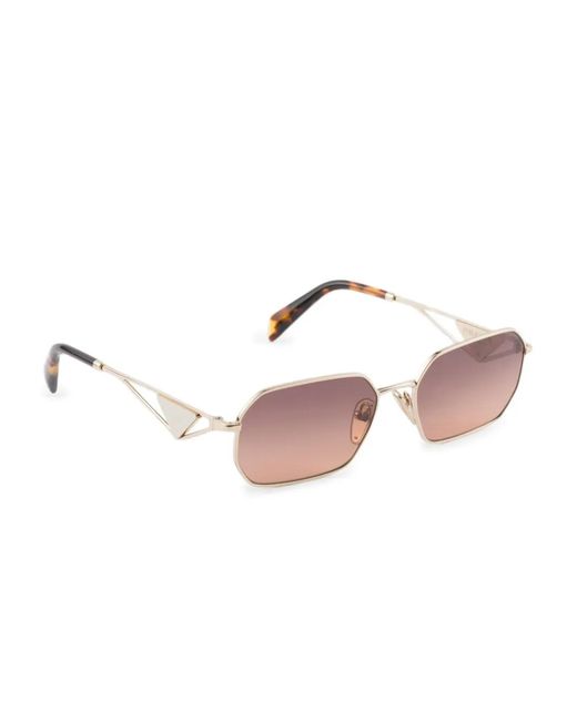 Prada Pink Triangle-Logo Sunglasses