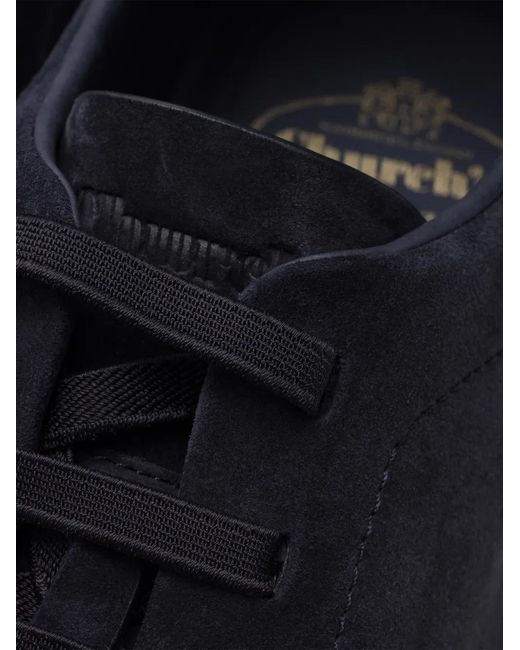 Church's Blue Rochdale Suede Sneakers for men
