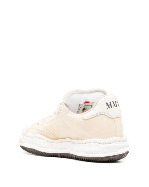 Maison Mihara Yasuhiro White Round Toe Trainer for men