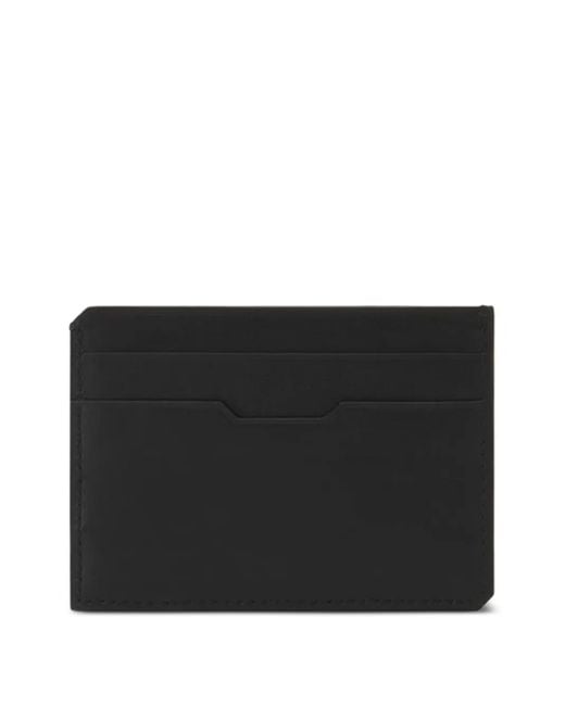 Lanvin Black Logo-Stamp Card Holder for men