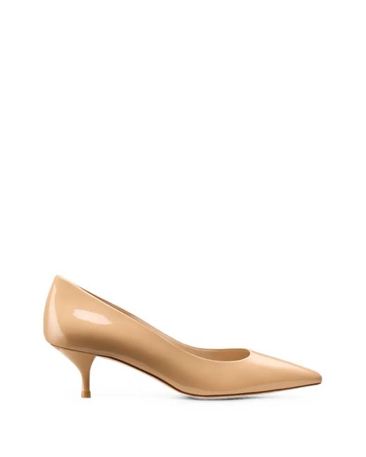 Stuart Weitzman Natural Stuart Power Pointed-Toe Pumps