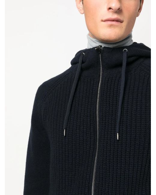 Herno Blue Infinity Reversible Hooded Jacket for men
