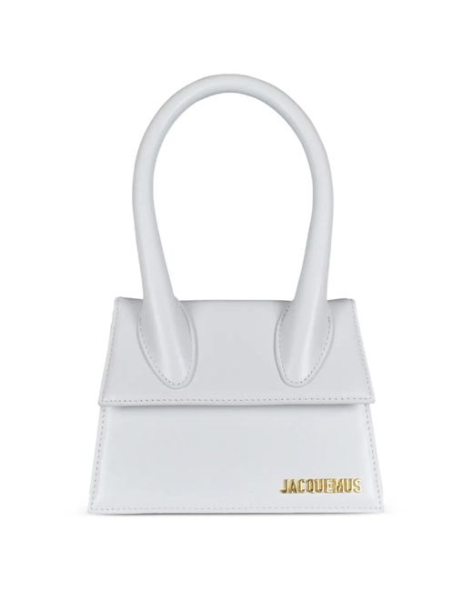 Borsa Con Placca Logo di Jacquemus in White