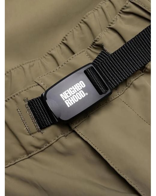 Neighborhood Green Belted Pocket Shorts for men