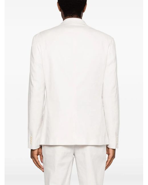 Calvin Klein White Blazer À Simple Boutonnage for men