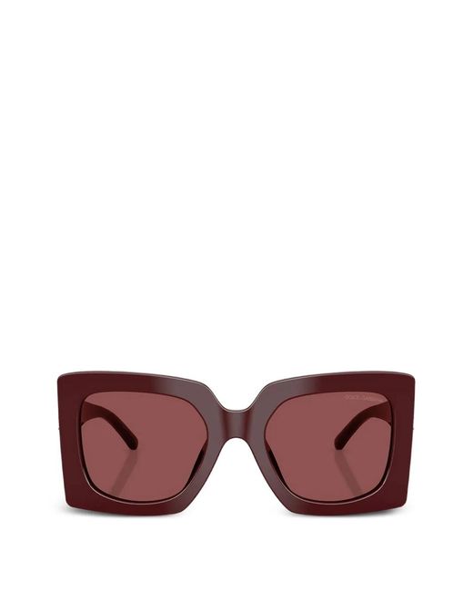 Dolce & Gabbana Purple Square-Frame Sunglasses