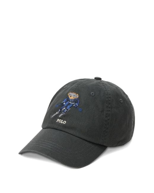 Polo Ralph Lauren Polo Bear Baseball Cap in Grey for Men Lyst UK