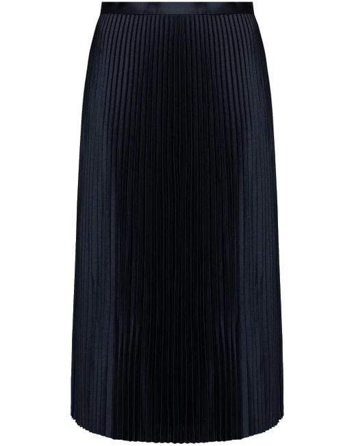 Jupe Mi-Longue À Design Plissé Theory en coloris Blue